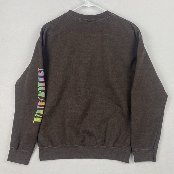 Nirvana Graphic Print Sweater Womens Small Brown Sweatshirt Crewneck Pullover - Picture 2 of 5